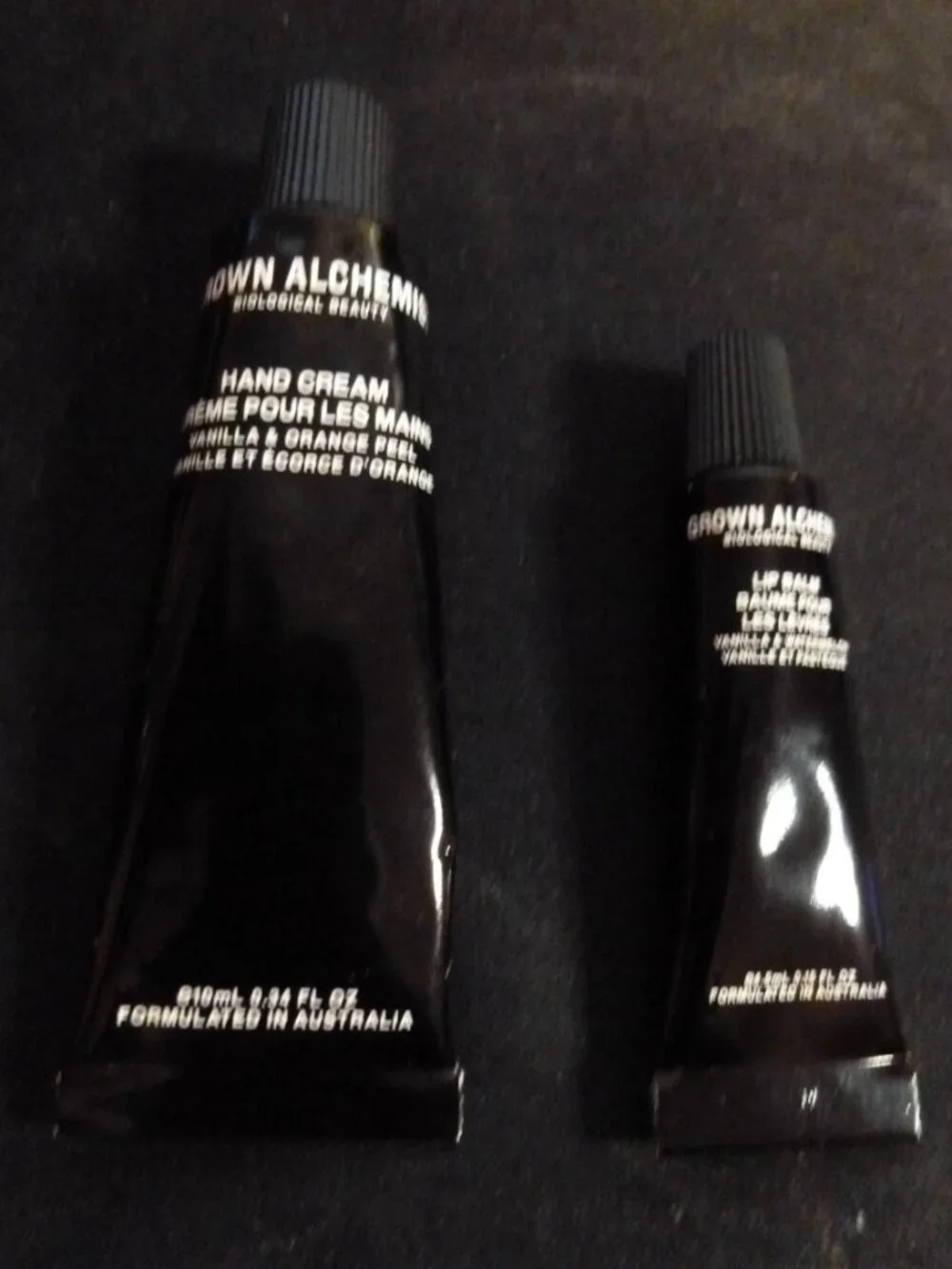 Grown Alchemist 2 Pcs Travel Set Hand Cream 0.34oz & Lip Balm 0.15oz New /Sealed